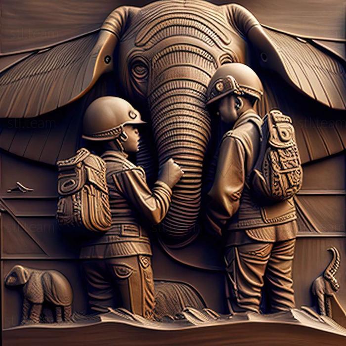 3D модель Brothers PilotsIn the footsteps of the Striped Elepha (STL)